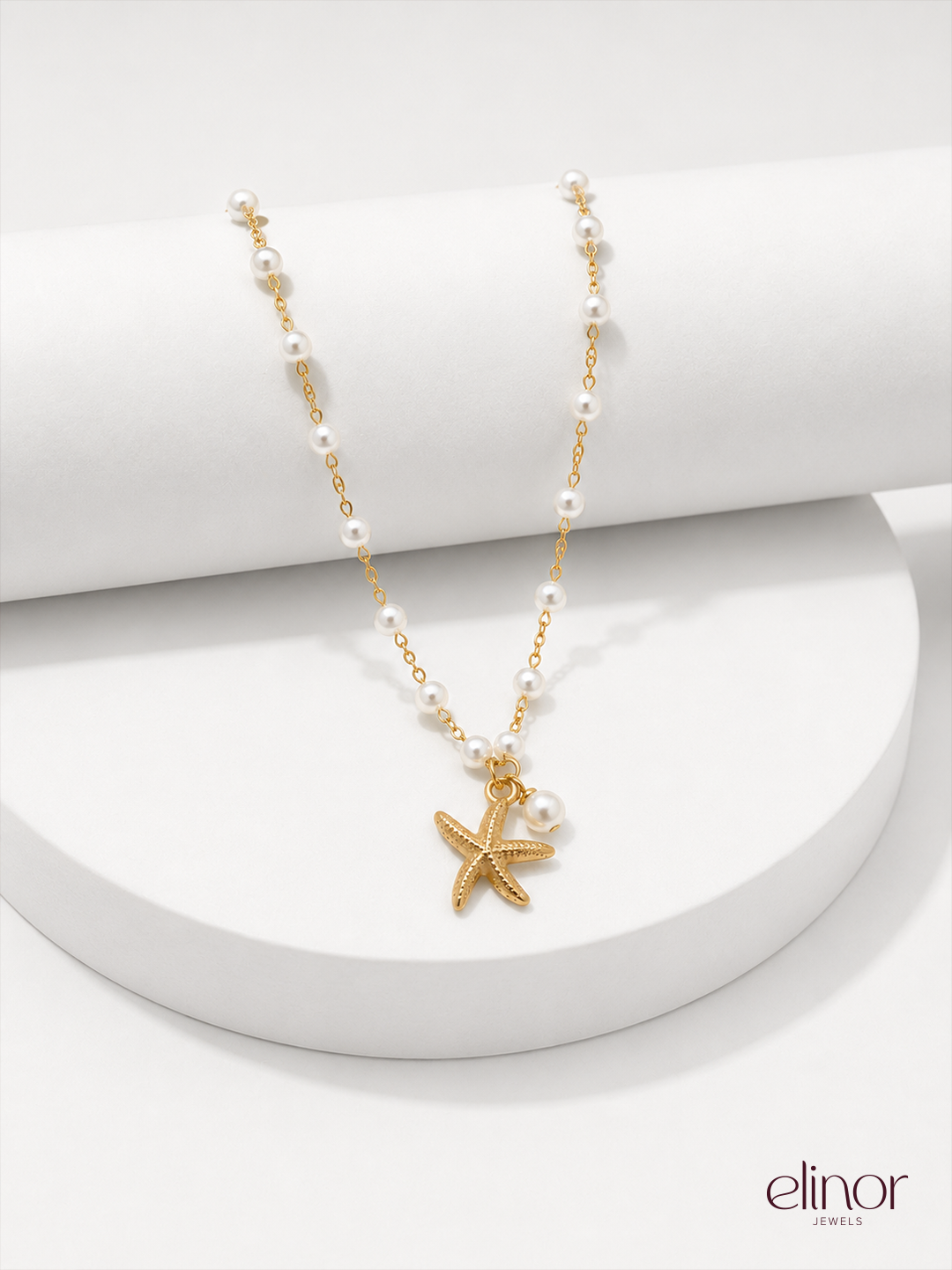 Elara Star Necklace - 18K Gold Plated