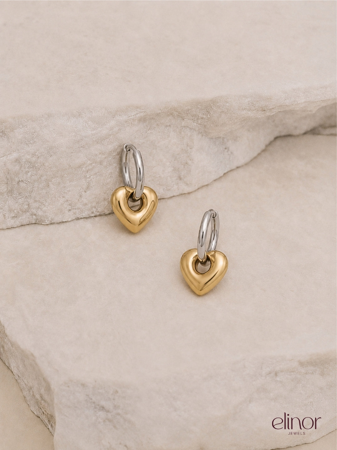 Elina Dual Hoops – 18K Gold Plated image 2