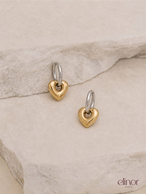 Elina Dual Hoops – 18K Gold Plated