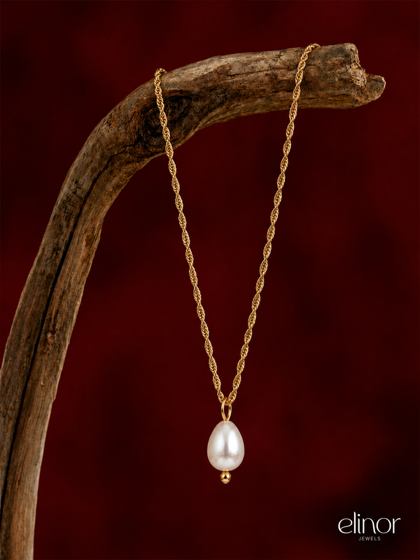 Elowen Pearl Necklace - 18K Gold Plated
