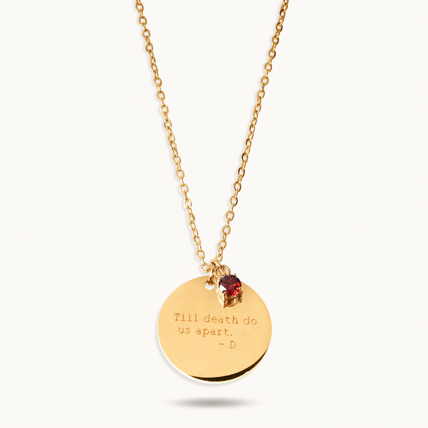Coin Necklace Large - 18K Gold Plated
