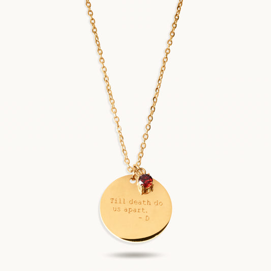 Coin Necklace Large - 18K Gold Plated