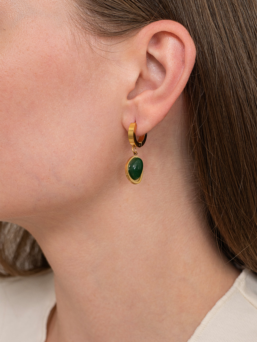 Panna drop earrings – 18K Gold Plated