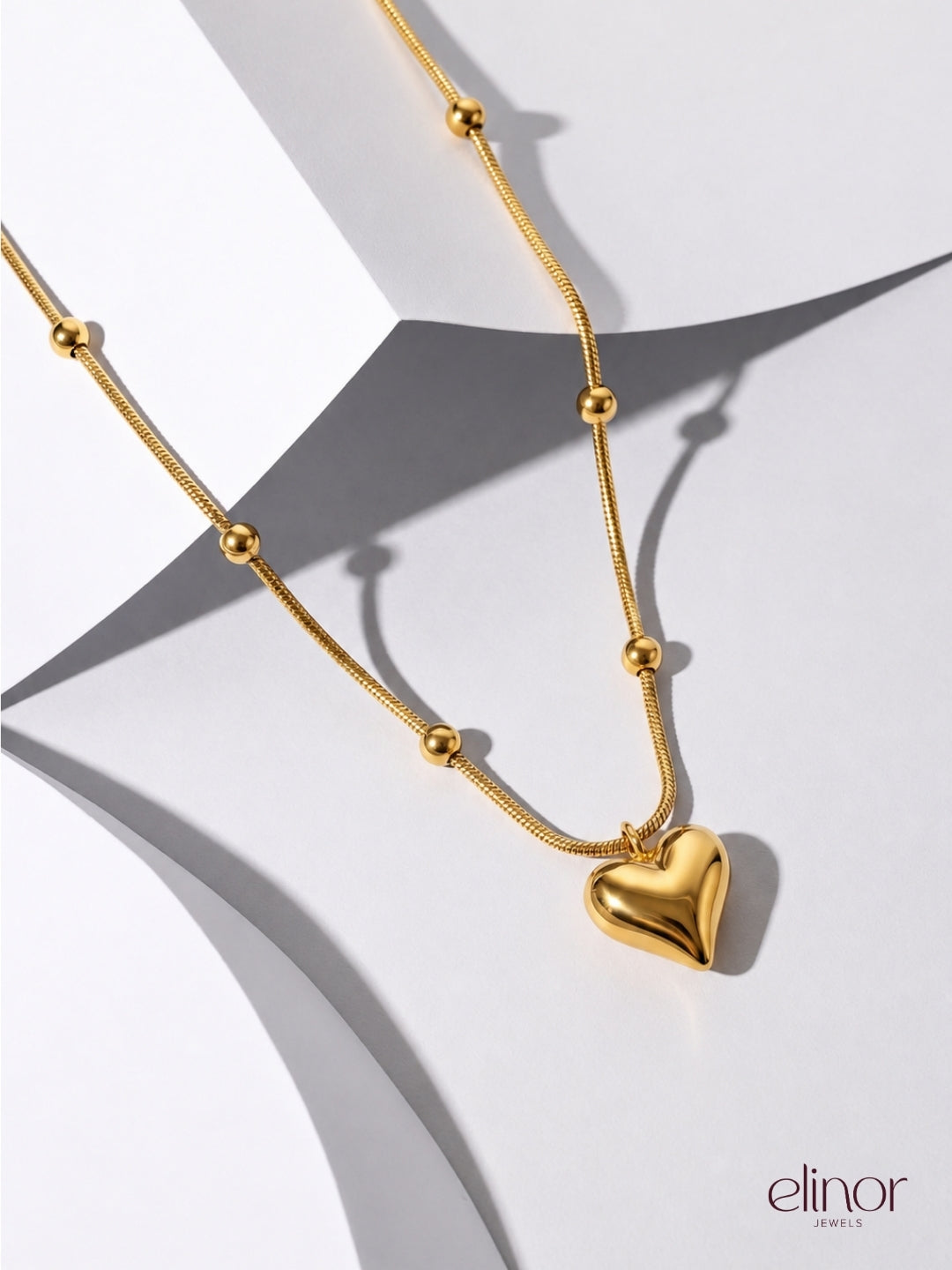 Forever Heart Necklace - 18k Gold Plated