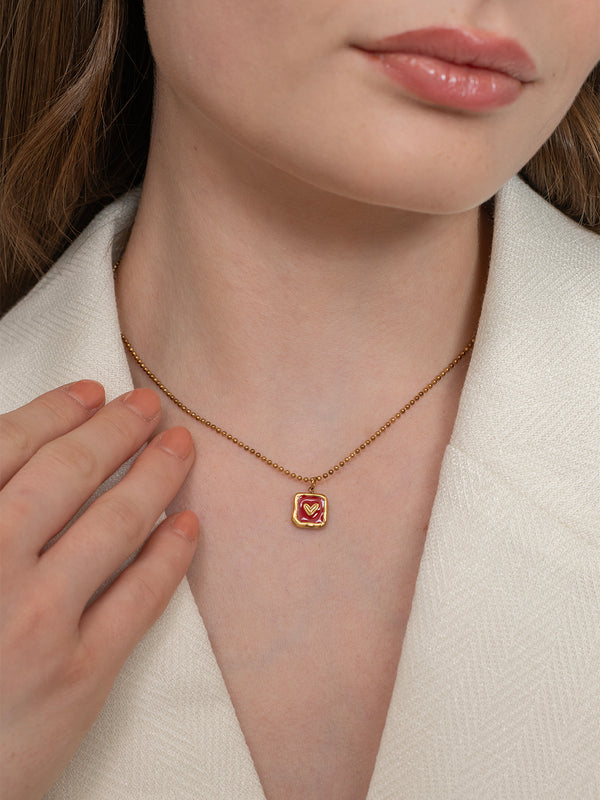 Carmine Necklace - 18k Gold Plated