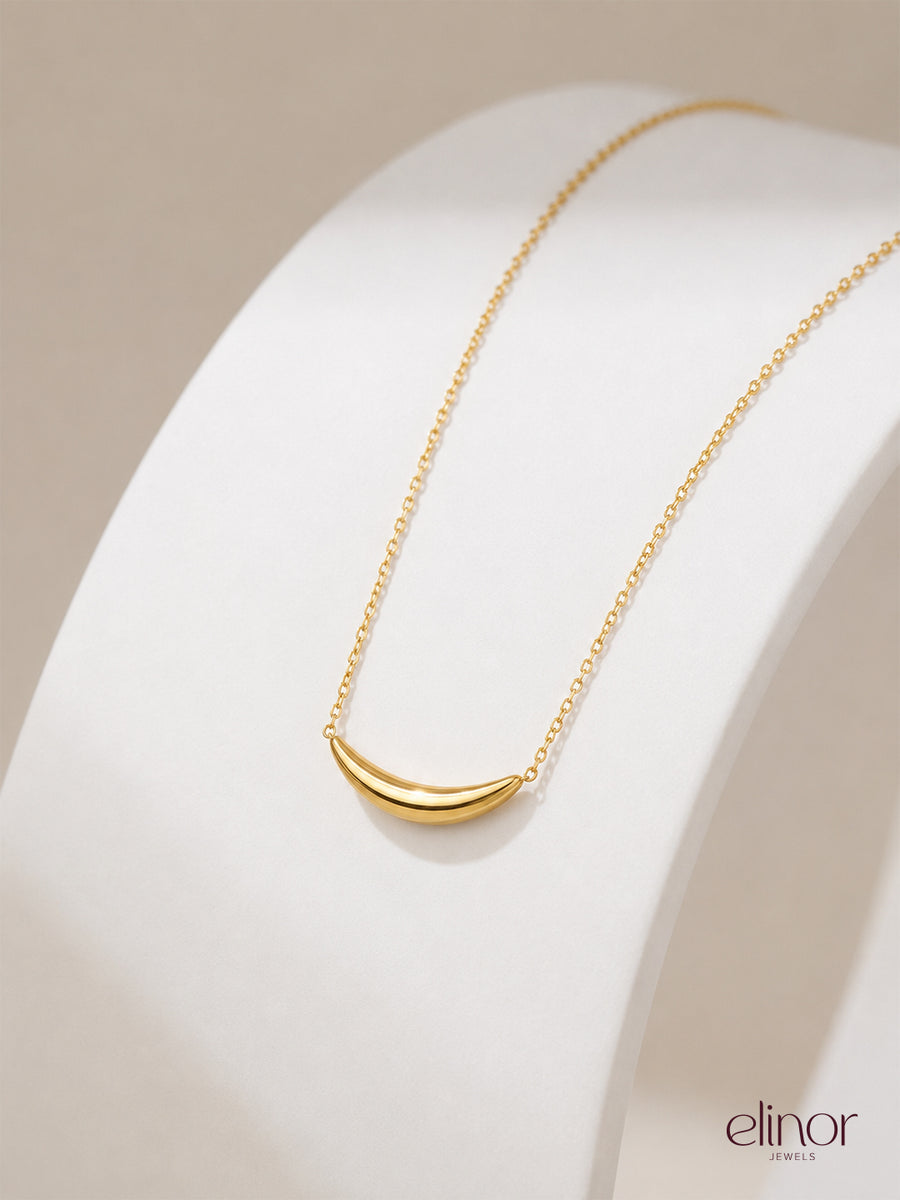 Crescent Necklace - 18K Gold Plated image 2