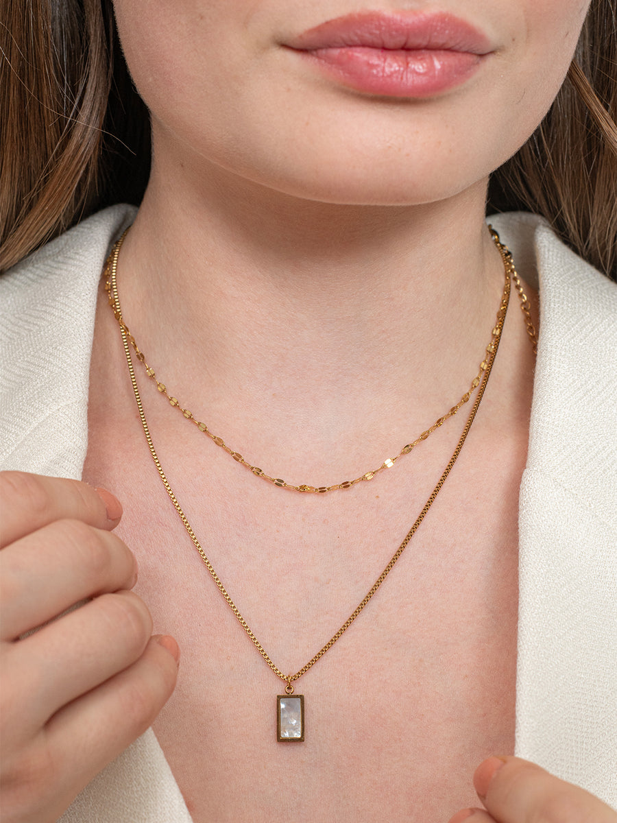 Remi Layered Necklace - 18k Gold Plated image 4