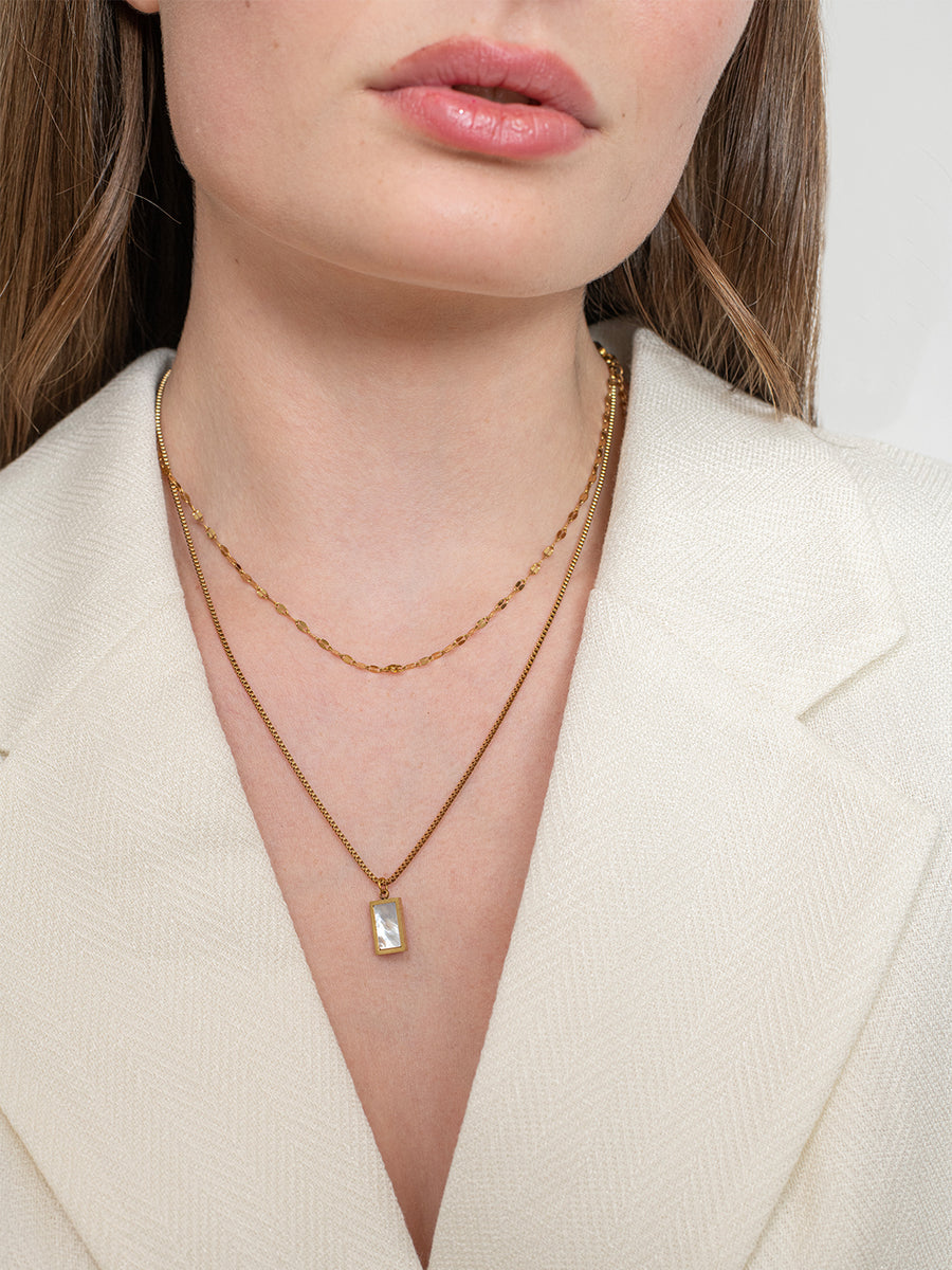 Remi Layered Necklace - 18k Gold Plated image 2