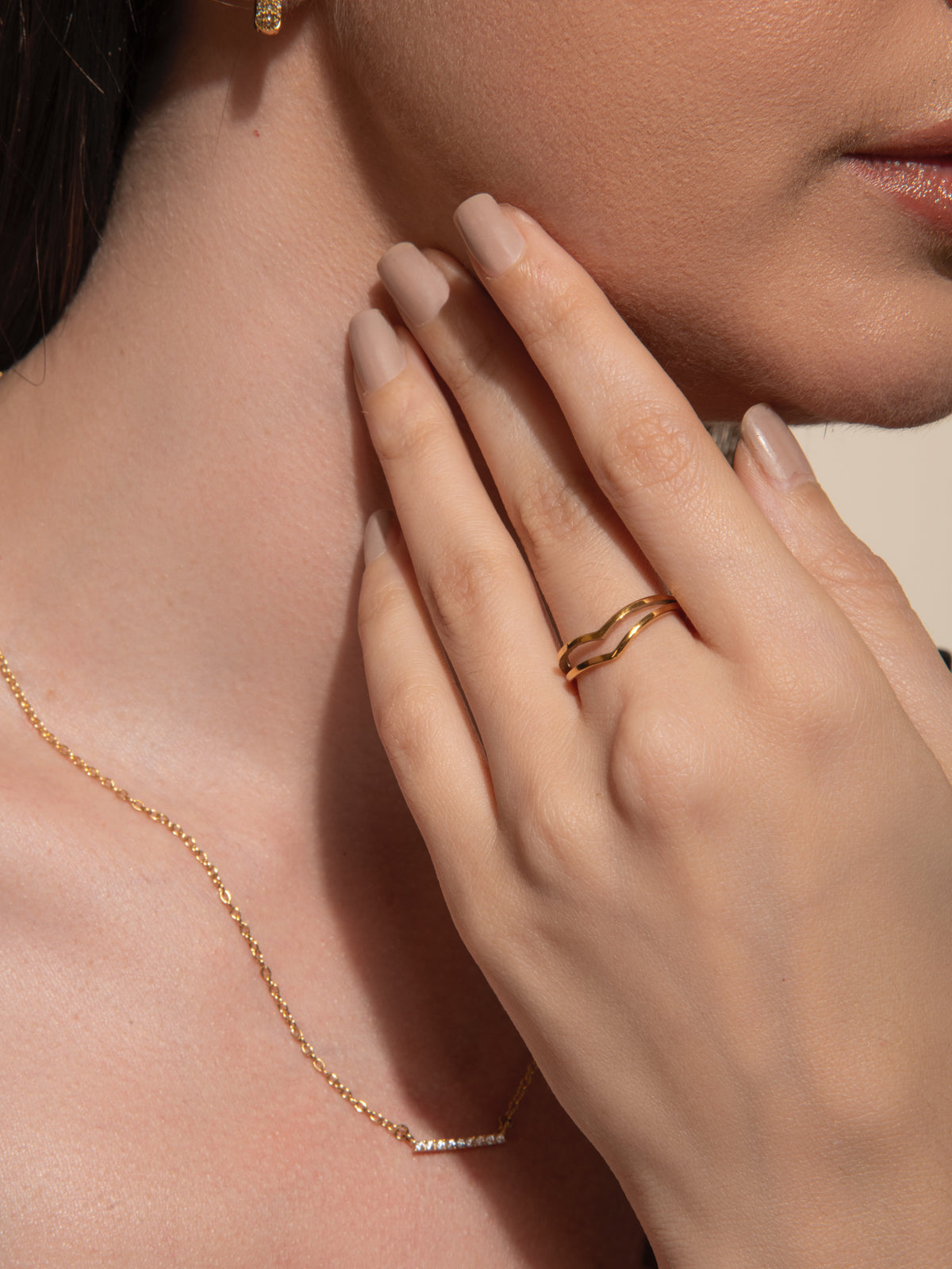 Zinnia Ring - 18K Gold Plated image 2