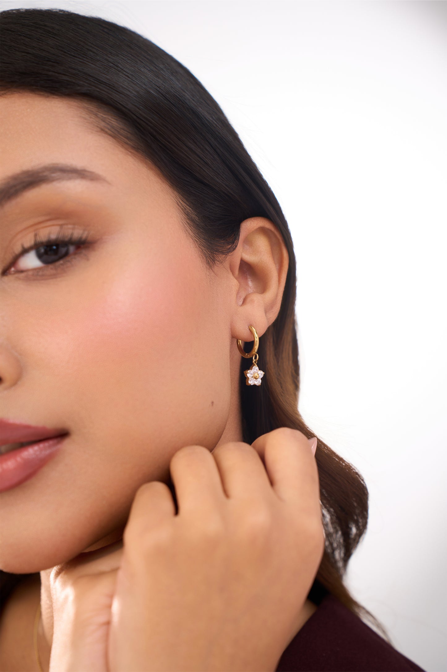 Delphine Huggies - 18K Gold Plated