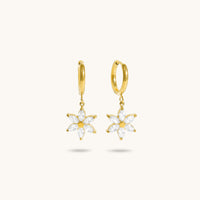 Gold Juidith Huggies - 18K Gold Plated