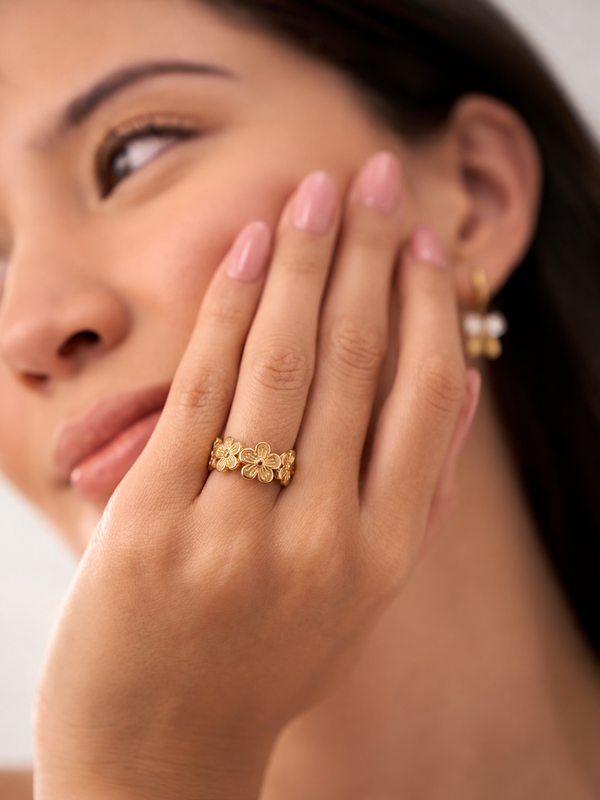 Flora Ring - 18K Gold Plated