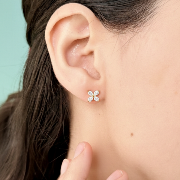 Iris Studs - 18k Gold Plated