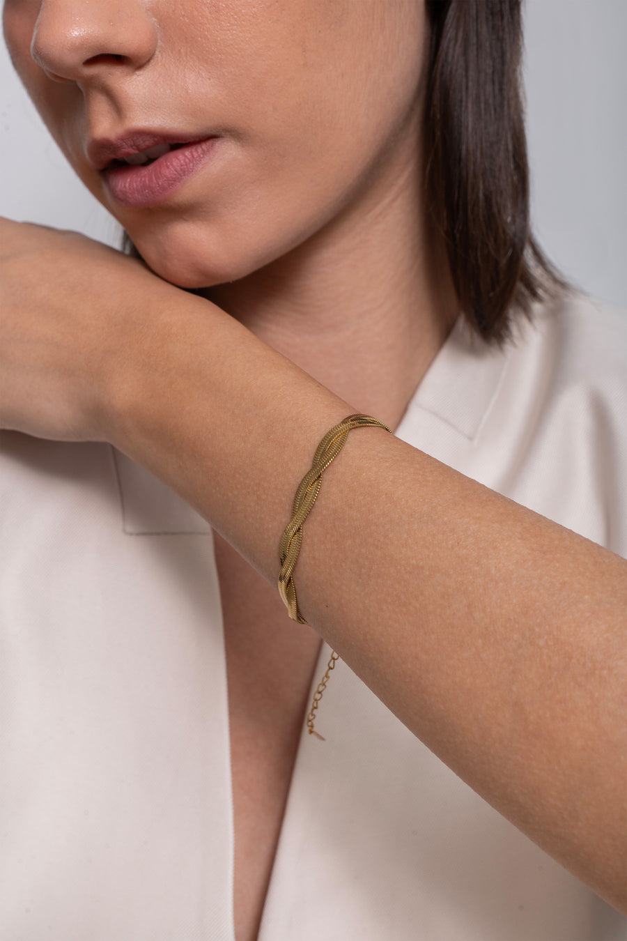 Mix Twist Bracelet - 18K Gold Plated image 4