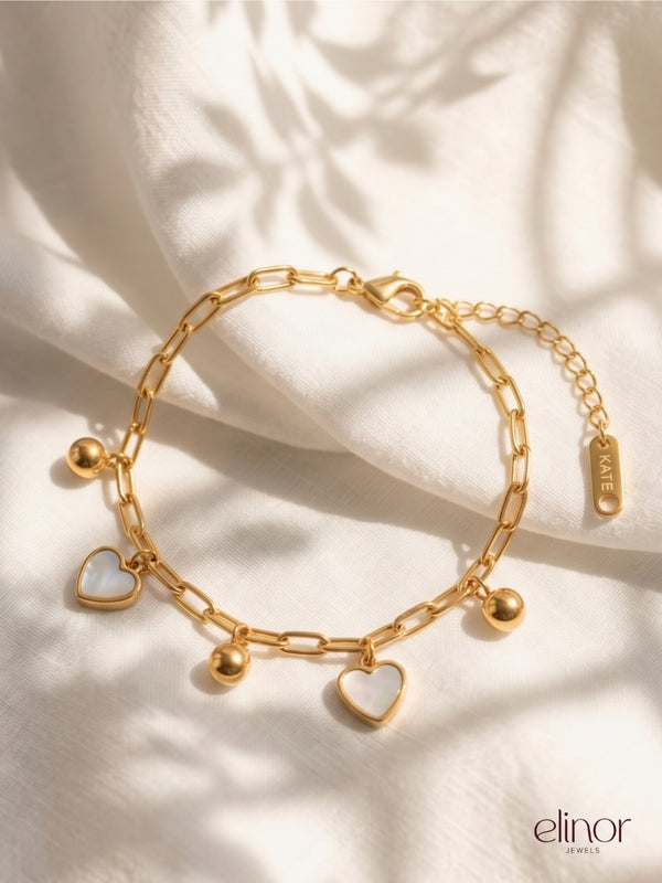 Heartfall Bracelet – 18K Gold Plated