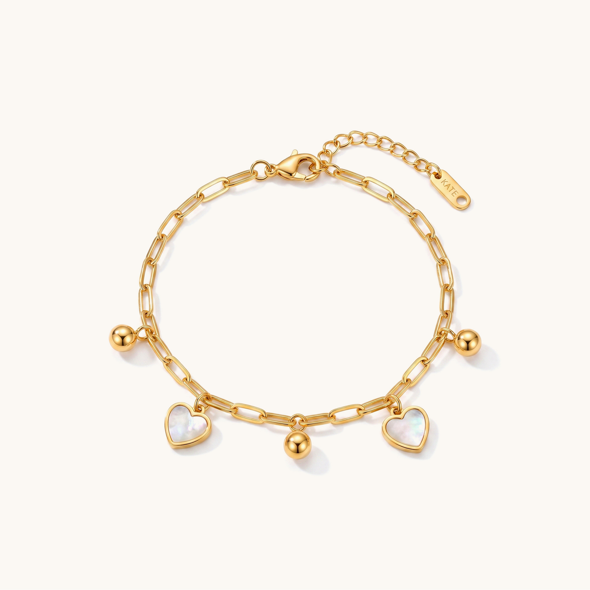 Heartfall Bracelet – 18K Gold Plated image 1
