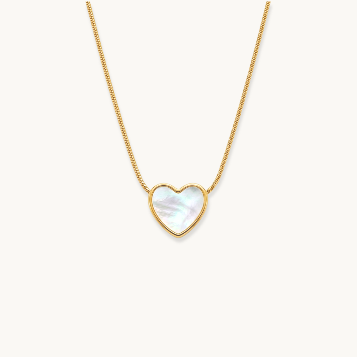 Opal Love Necklace - 18K Gold Plated image 1