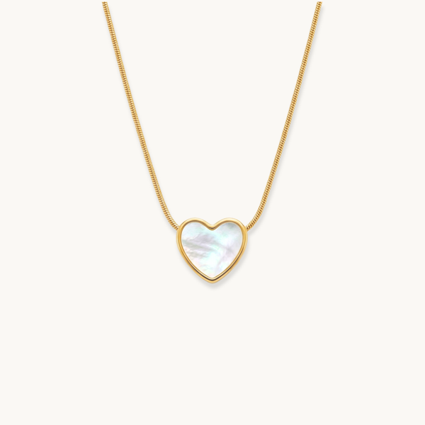 Opal Love Necklace - 18K Gold Plated