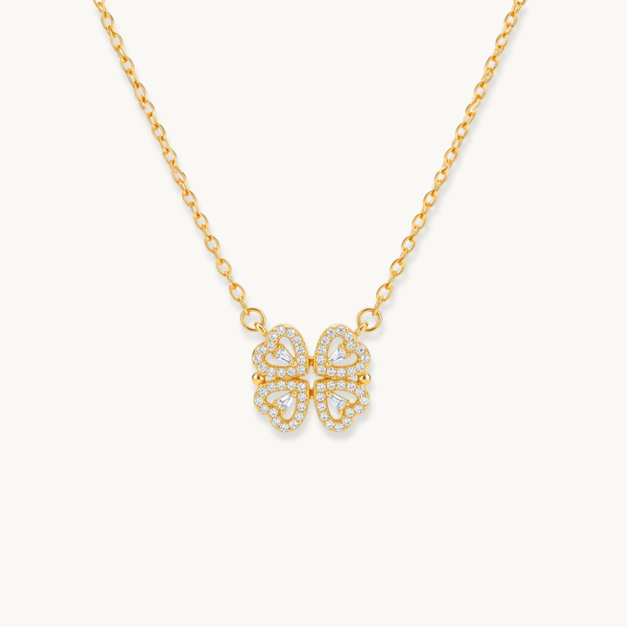 Elara Clover Necklace - 18K Gold Plated image 1