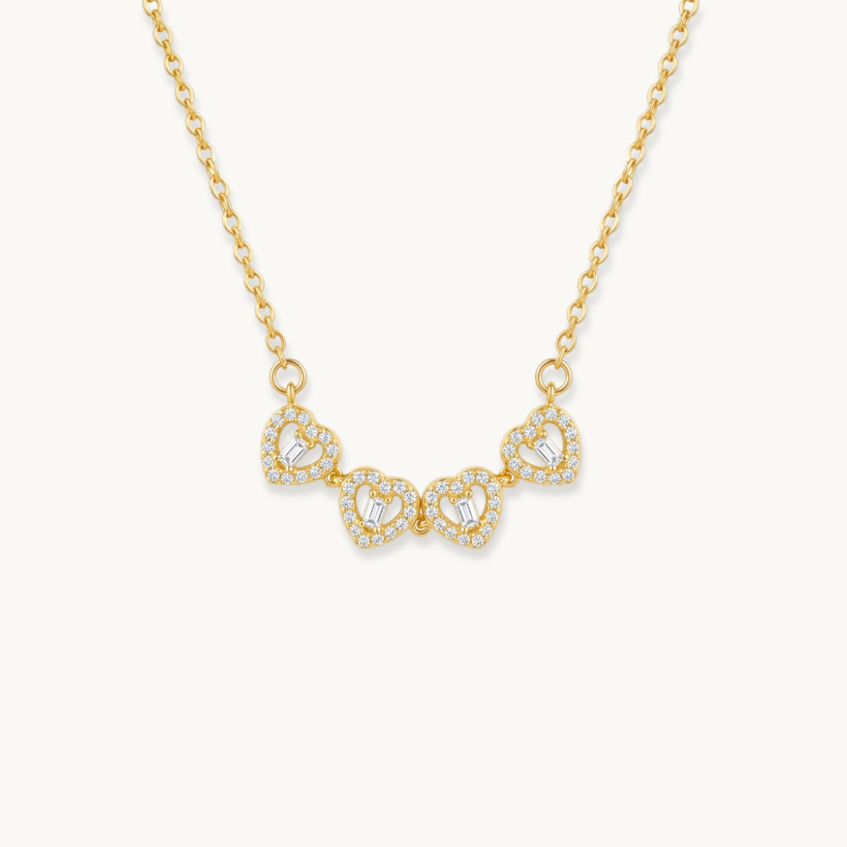 Elara Clover Necklace - 18K Gold Plated image 2