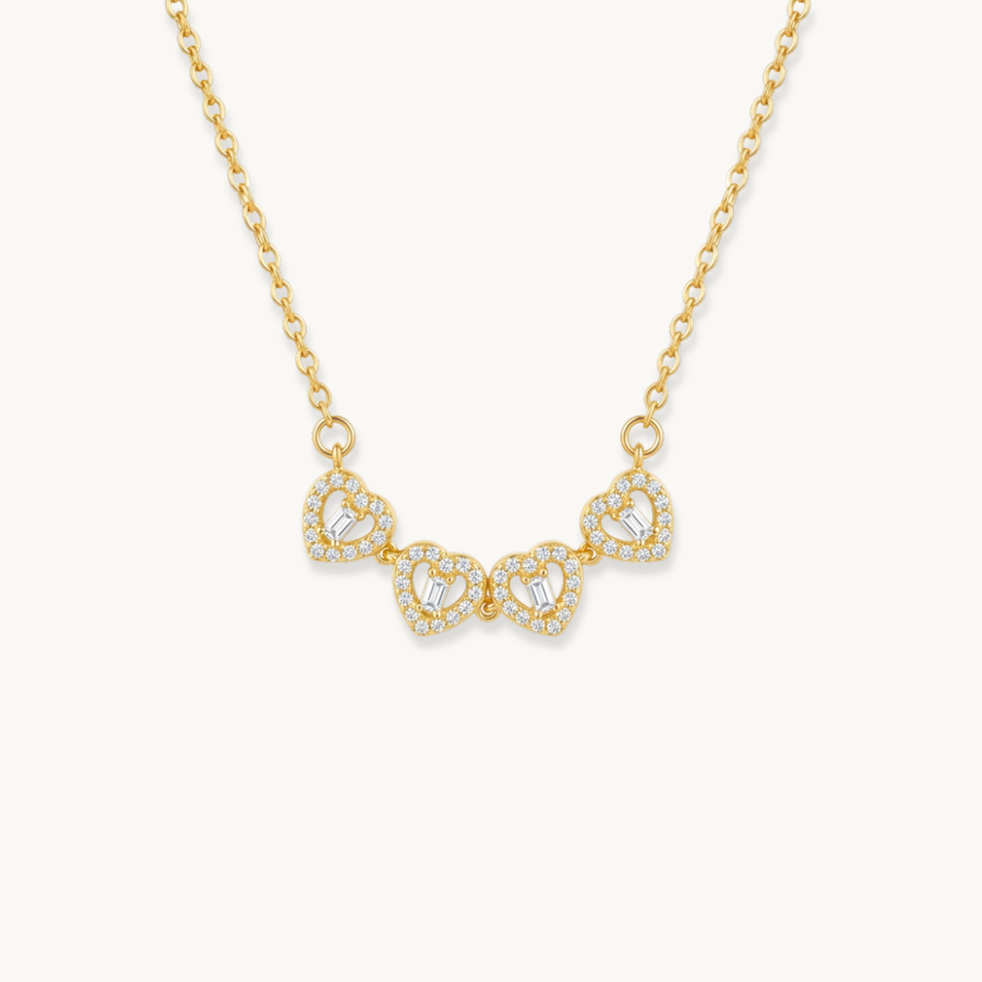 Elara Clover Necklace - 18K Gold Plated image 2