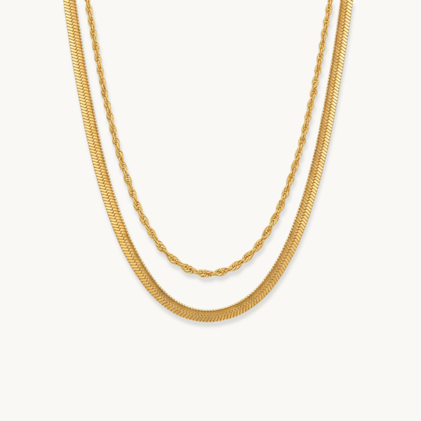Gold Layer Necklace - 18K Gold Plated