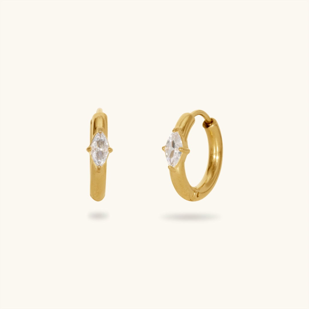 Leah Huggies - 18K Gold Plated
