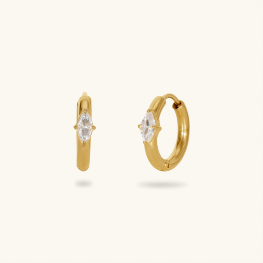 Leah Huggies - 18K Gold Plated