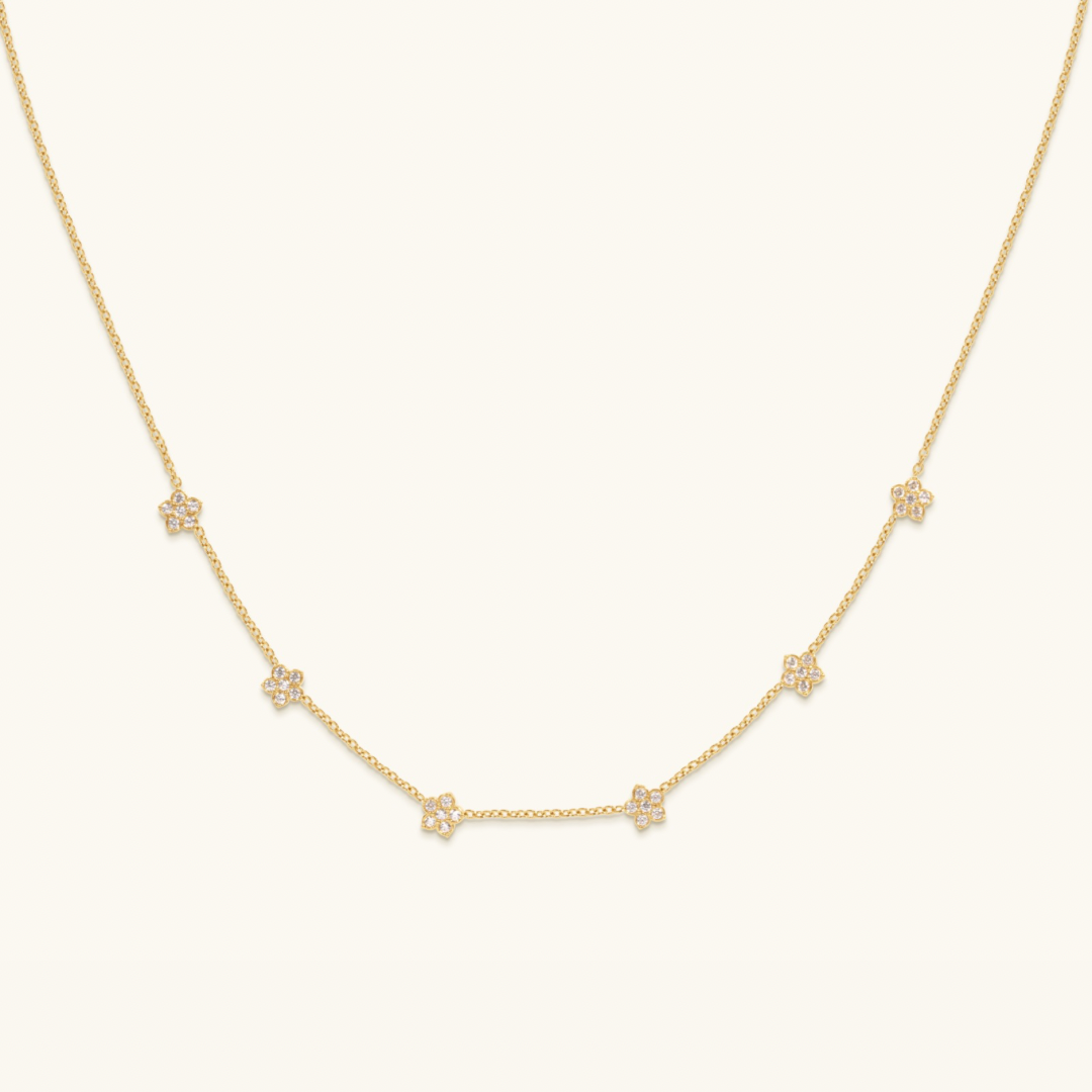 ★送料・関税込★GLOWNY★FLORENCE PLATED NECKLACE★ Florence Necklace - 18K Gold Plated – Elinor Jewels