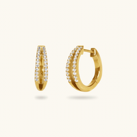 Autumn Hoops - 18K Gold Plated