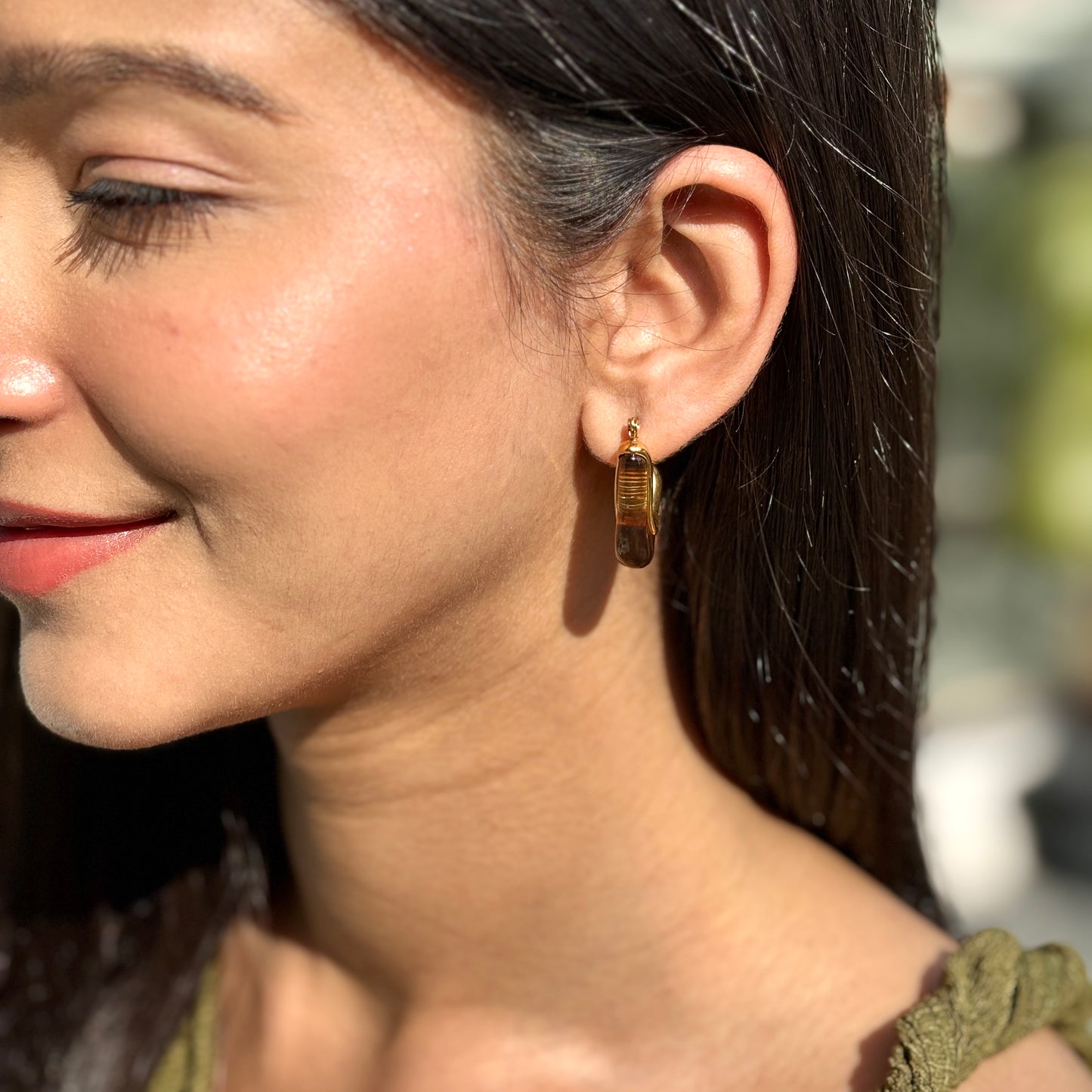 Coffee Rush Hoops - 18K Gold Plated