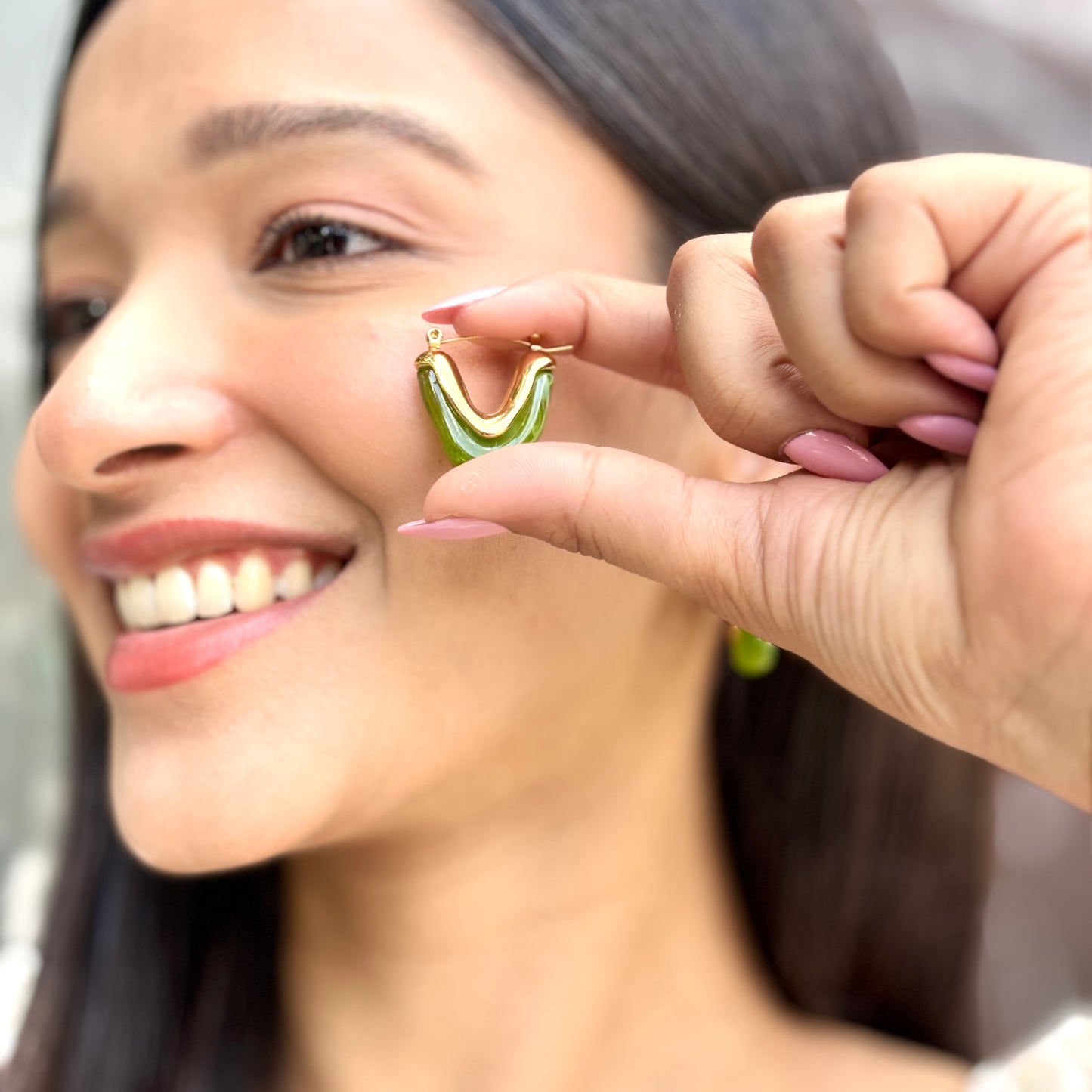 Matcha Hoops - 18K Gold Plated