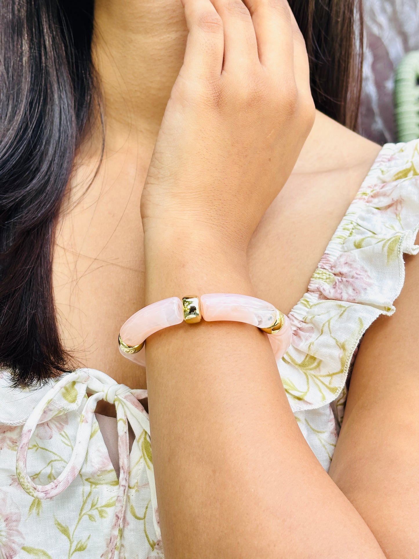 Pink Sand Bracelet - 18K Gold Plated