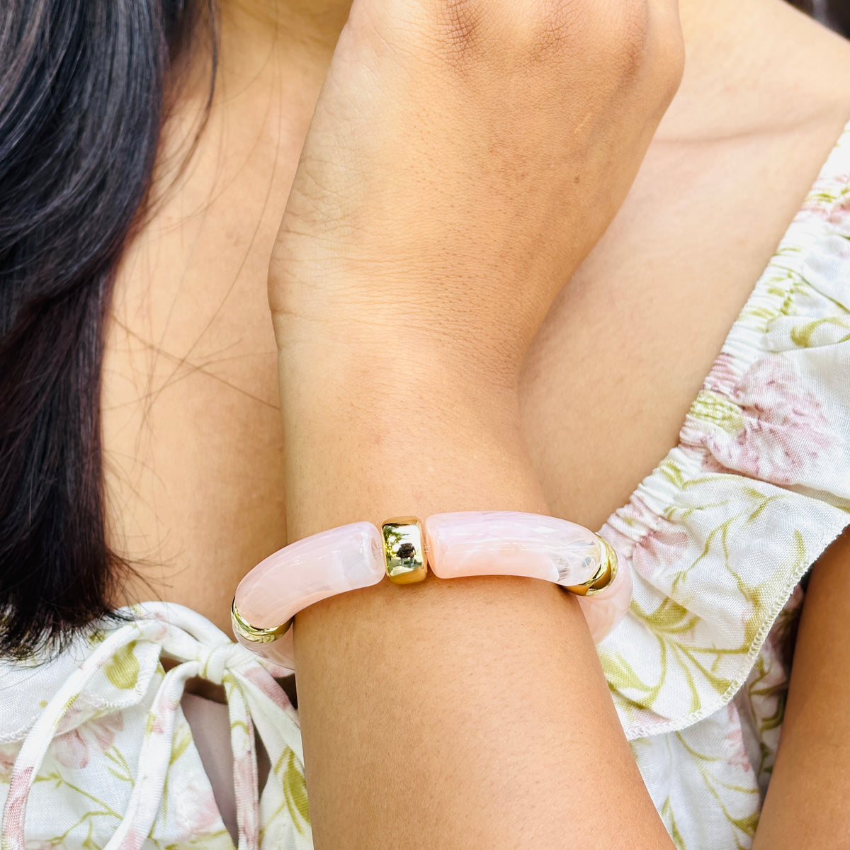 Pink Sand Bracelet - 18K Gold Plated image 2