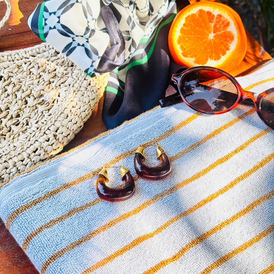 Sienna Hoops - 18K Gold Plated image 3