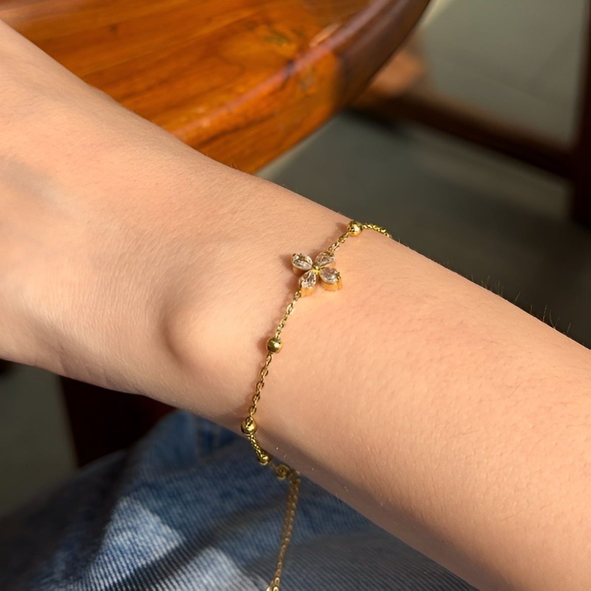 Bloom Charm Bracelet - 18k Gold Plated