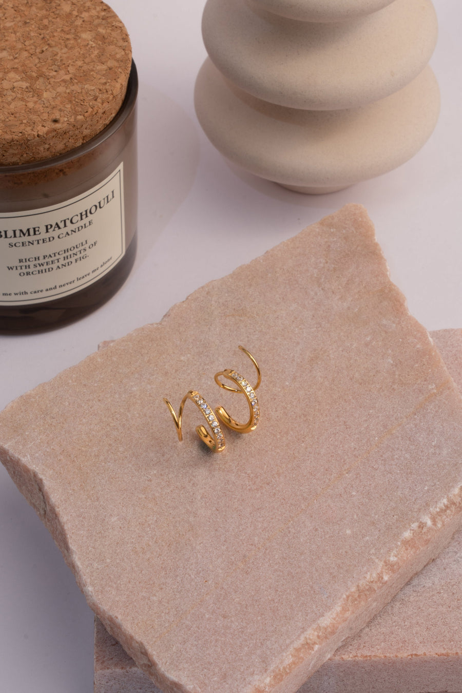 Olivia earrings - 18K Gold Plated image 3