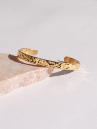 Hammered Cuff - 18K Gold Plated