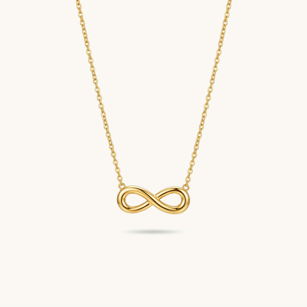 Infinity Loop Necklace – 18K Gold Plated image 1