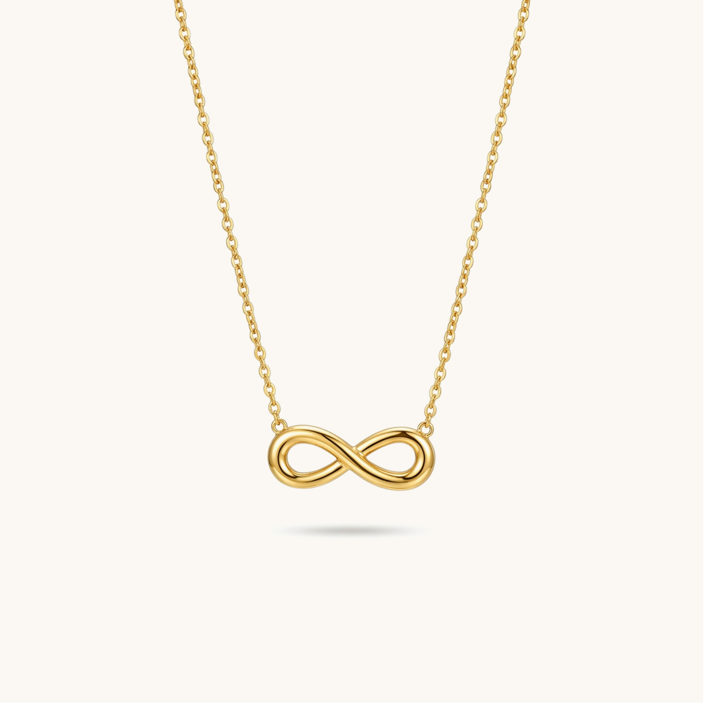 Infinity Loop Necklace – 18K Gold Plated