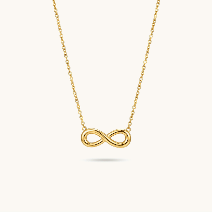 Infinity Loop Necklace – 18K Gold Plated image 1