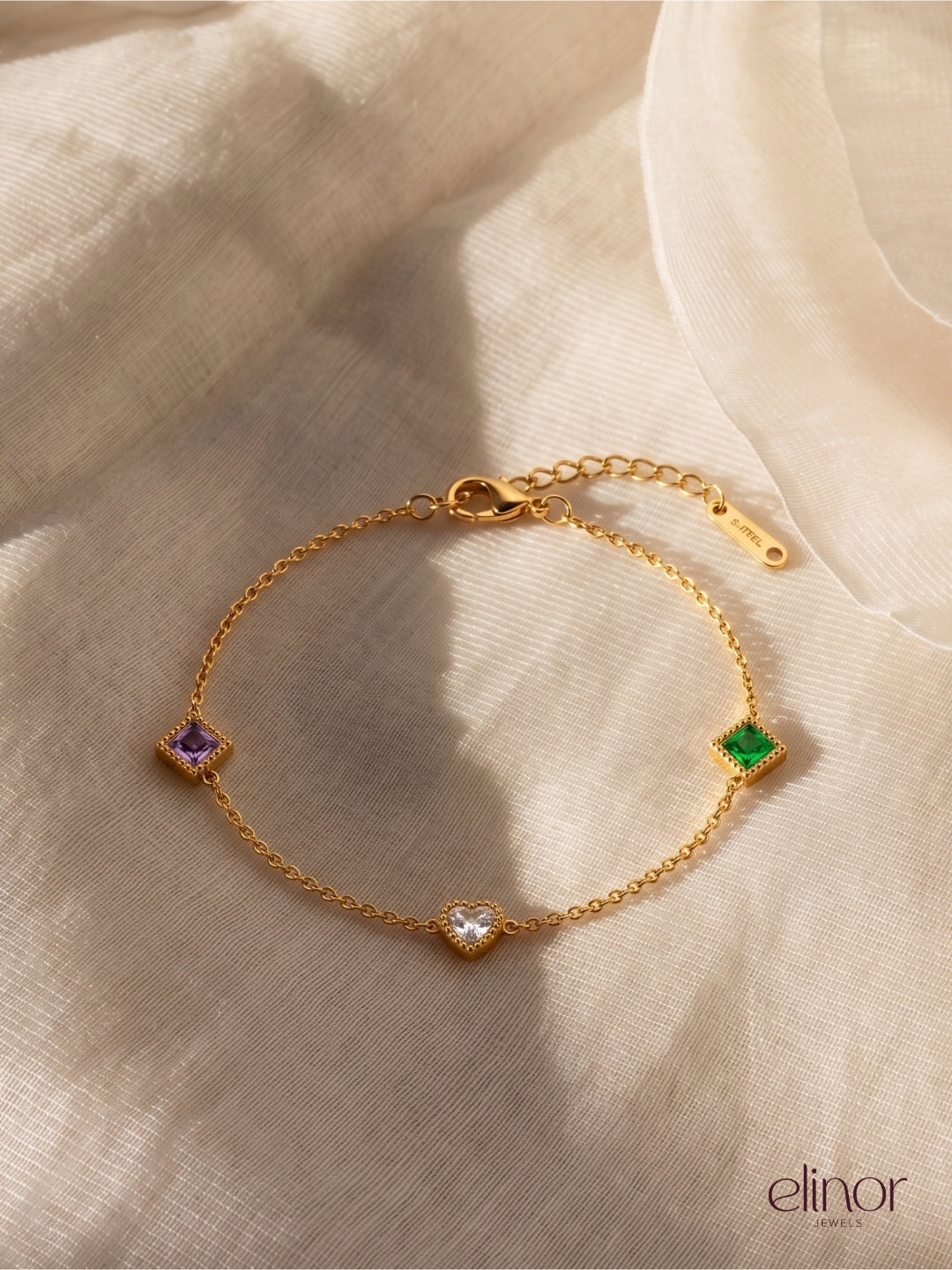 Iris Bezel Bracelet – 18K Gold Plated image 2