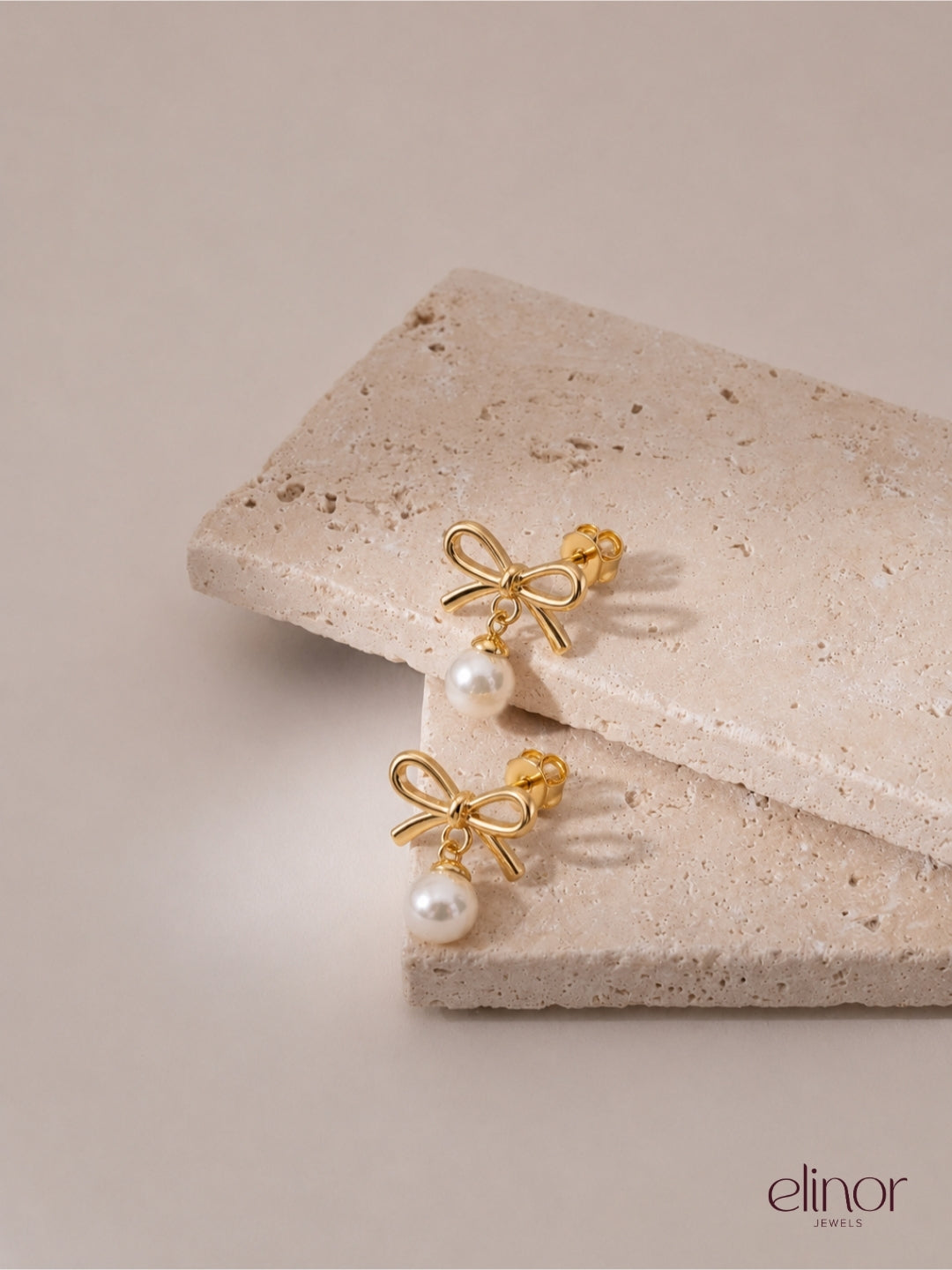 Isolde Pearl Earrings – 18K Gold Plated image 5