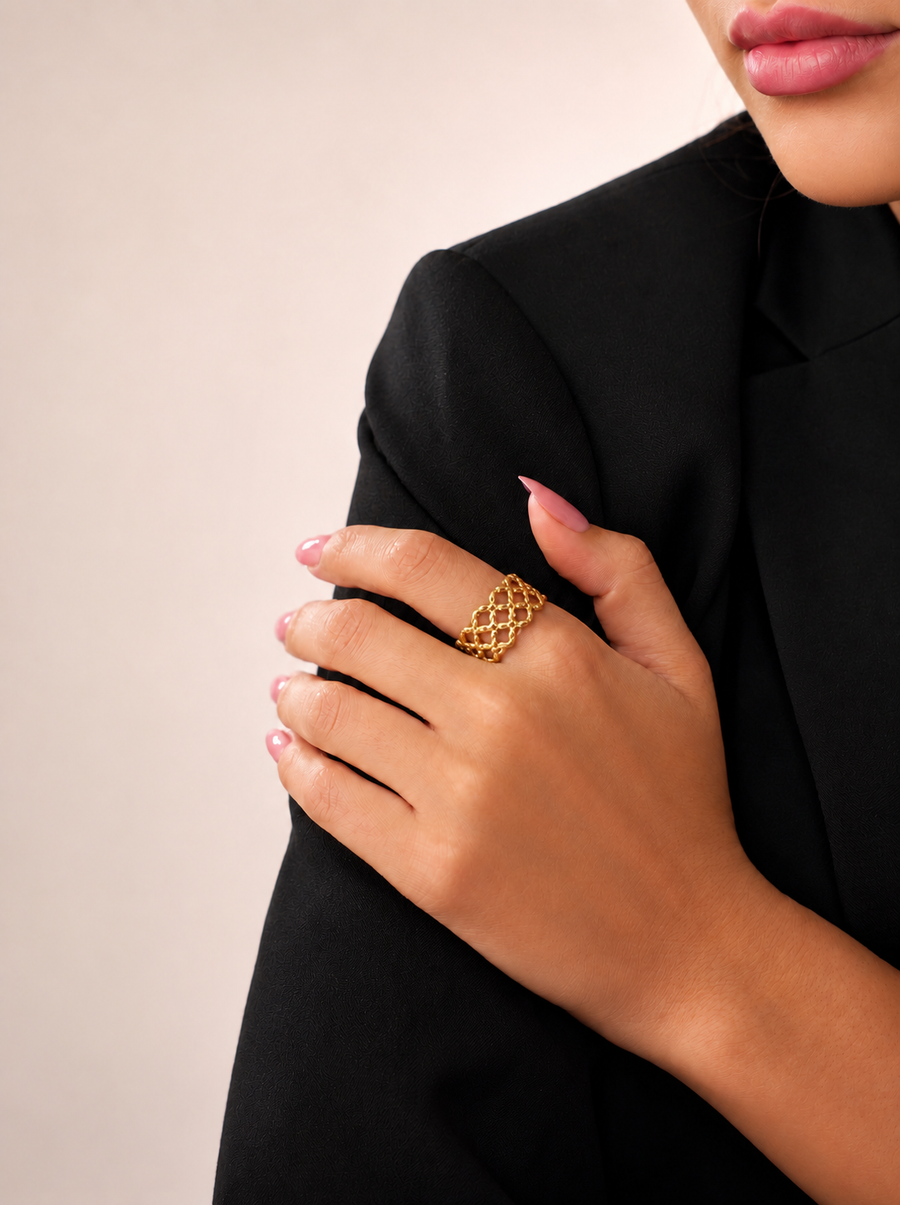Jane Ring – 18K Gold Plated image 2