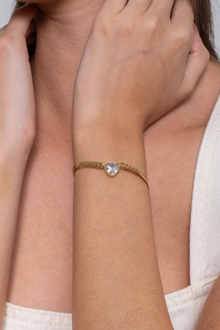 Love Strand Bracelet - 18k Gold Plated image 3
