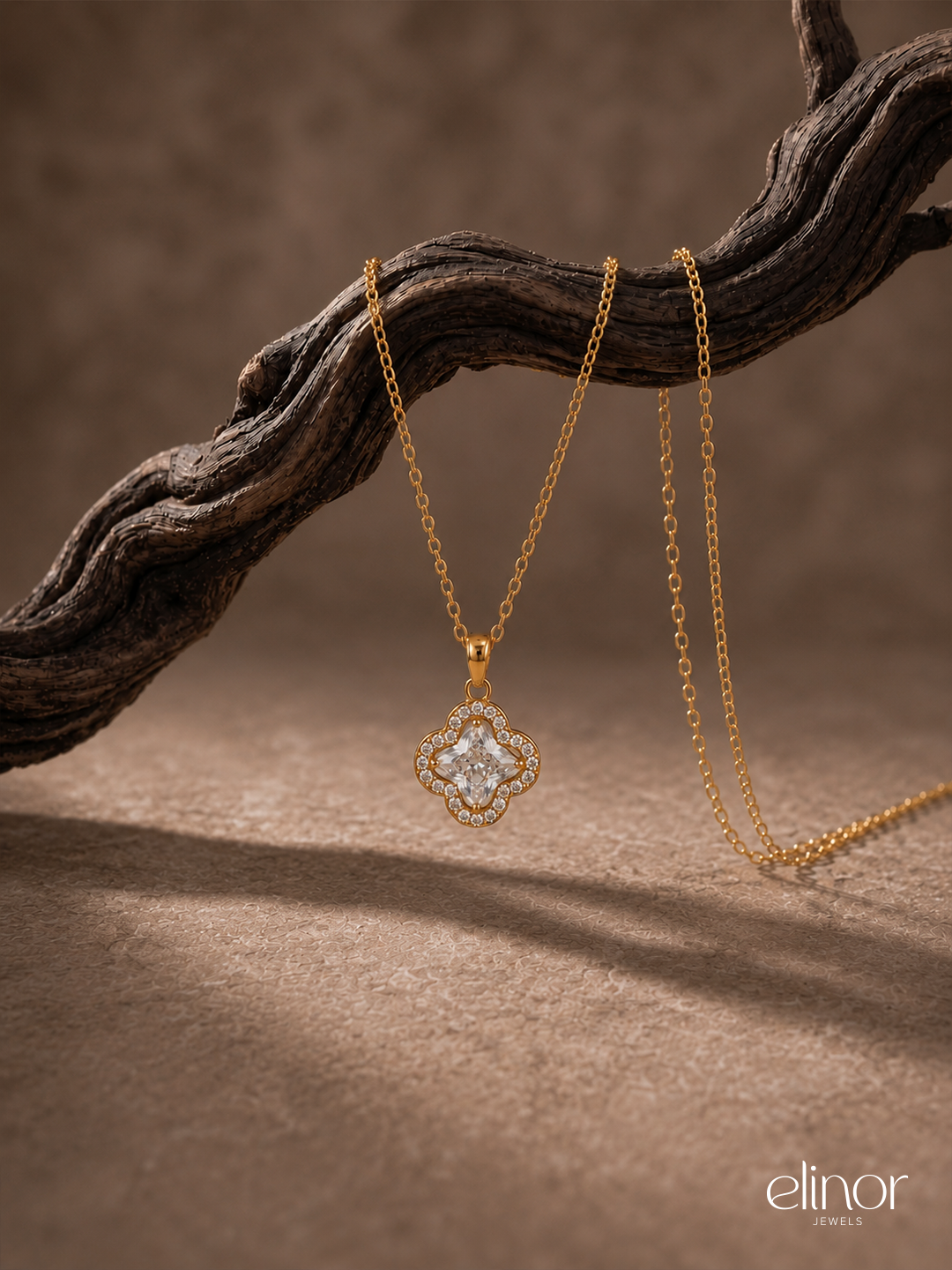 Lucky Clover Necklace - 18K Gold Plated image 2