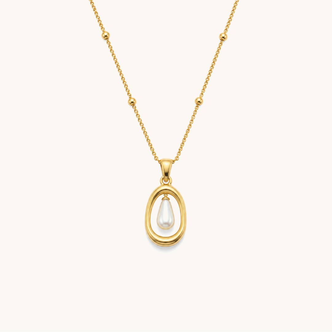 Lullaby Pearl Necklace - 18K Gold Plated image 1