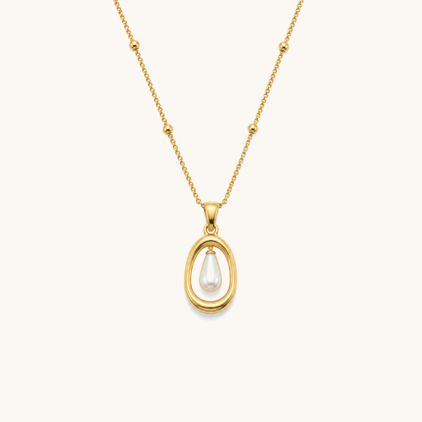 Lullaby Pearl Necklace - 18K Gold Plated