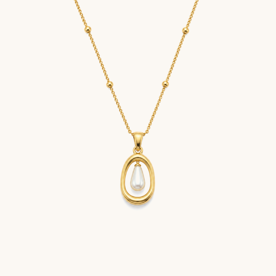 Lullaby Pearl Necklace - 18K Gold Plated image 1