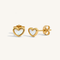 Isla Heart Earrings - 18K Gold Plated